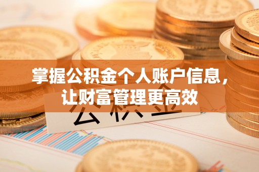 怀柔掌握公积金个人账户信息，让财富管理更高效