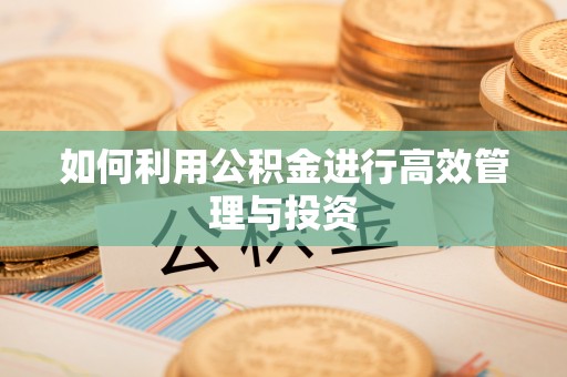 怀柔如何利用公积金进行高效管理与投资